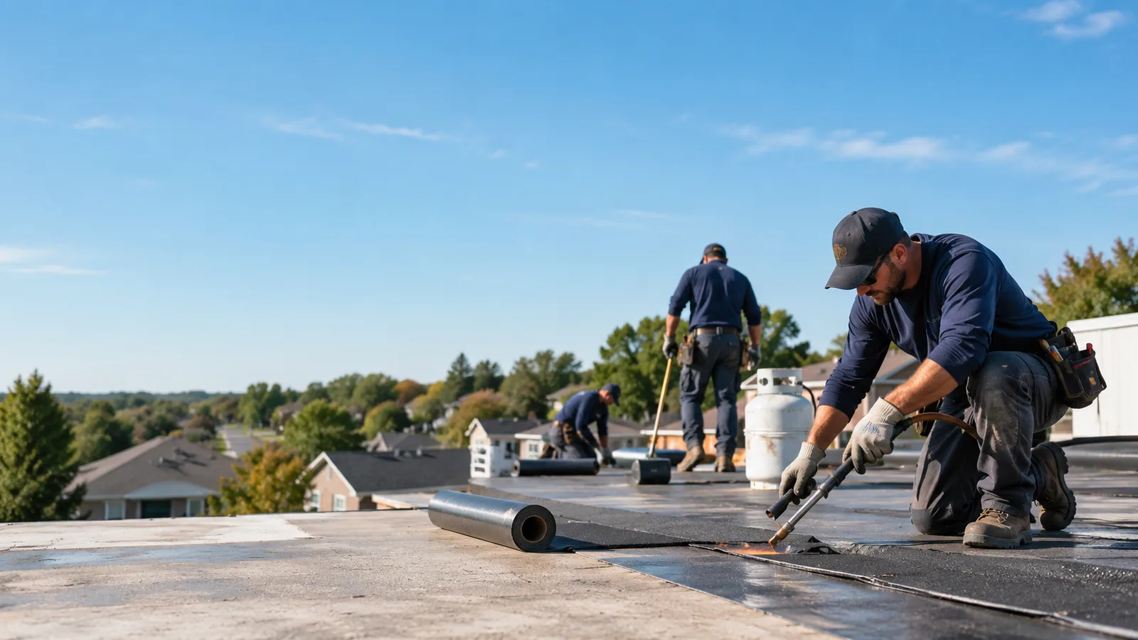 Flat Roof Leak Repair providers in Longdale, OK
